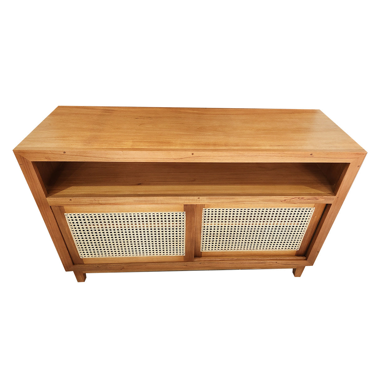 Buffet / Rack De Madeira Maciça Demolição Palhinha Com Duas Portas de Correr