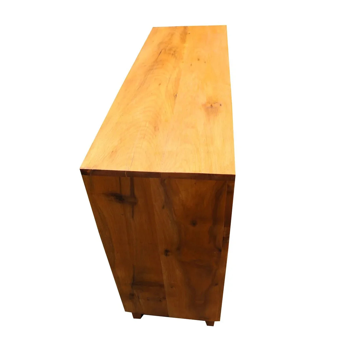 Buffet de Madeira Maciça Demolição Palhinha Natural Indiana Com Duas Portas E Nicho - Marcenaria Bicho do Mato