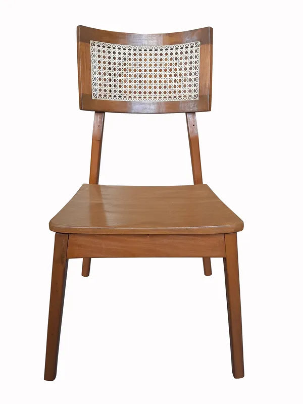 Cadeira De Madeira Maciça Corumbau Com Palhinha Natural Indiana No Encosto