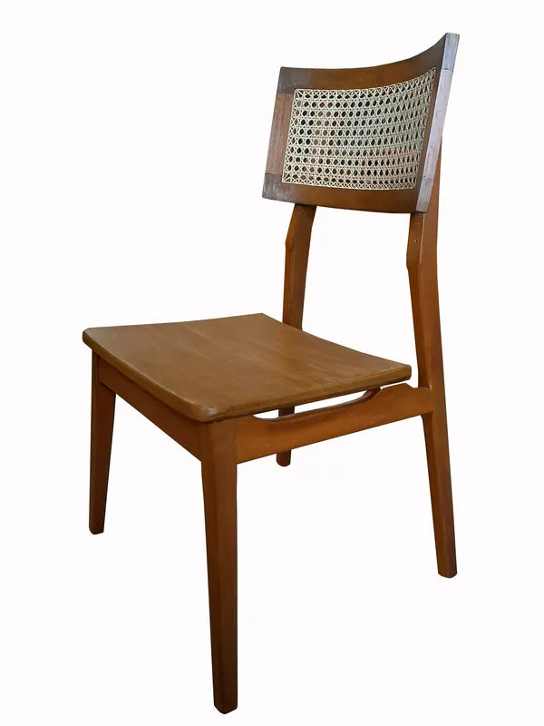 Cadeira De Madeira Maciça Corumbau Com Palhinha Natural Indiana No Encosto