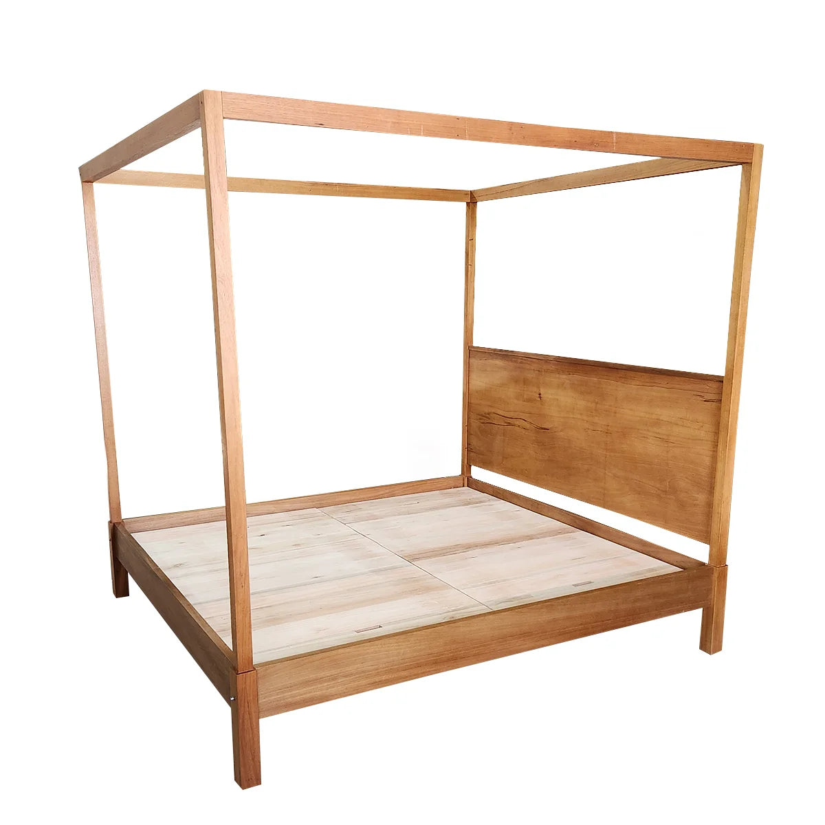 Cama Casal Demolição Modelo Dossel Com Cabeceira Fechada - Marcenaria Bicho do Mato