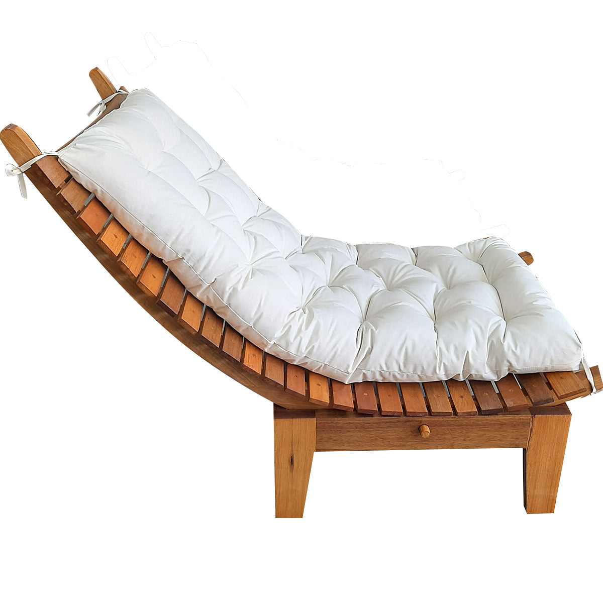 Espreguiçadeira De Madeira Maciça Demolição Rio Com Futon