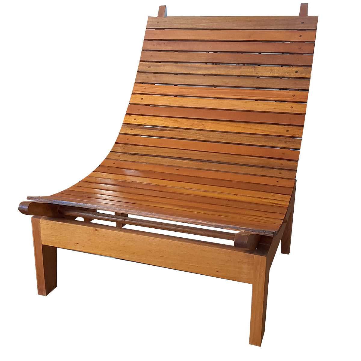 Espreguiçadeira De Madeira Maciça Demolição Rio Com Futon