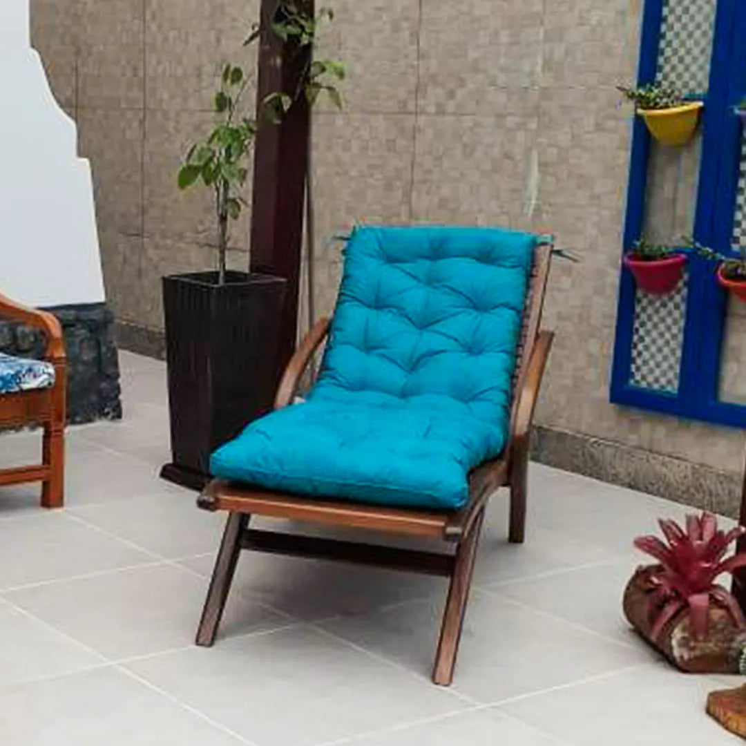 Espreguiçadeira de Madeira Maciça Demolição Trancoso Com Futon Incluso