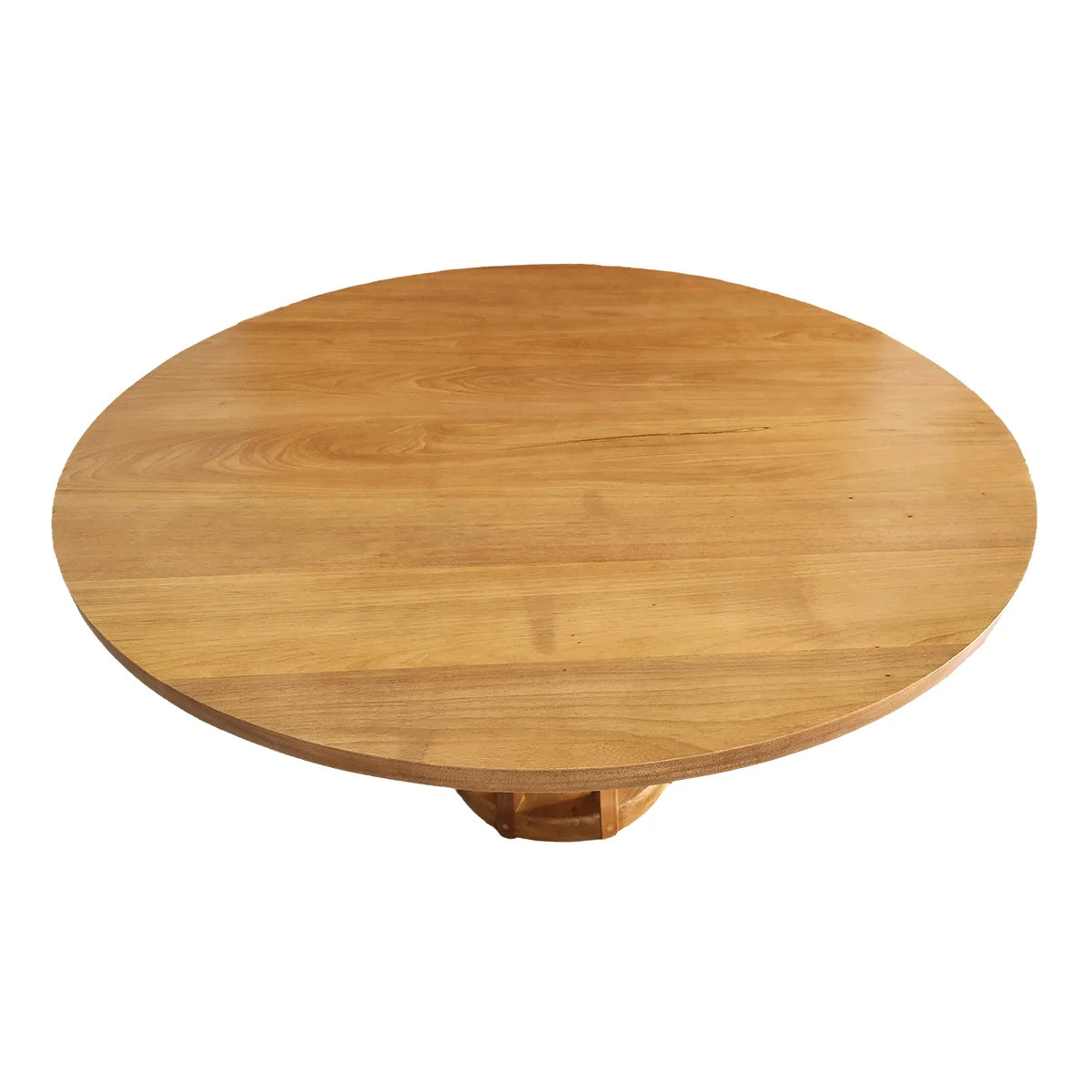 Mesa De Jantar Redonda Demolição Jambo Com Pés Trabalhados - Marcenaria Bicho do Mato