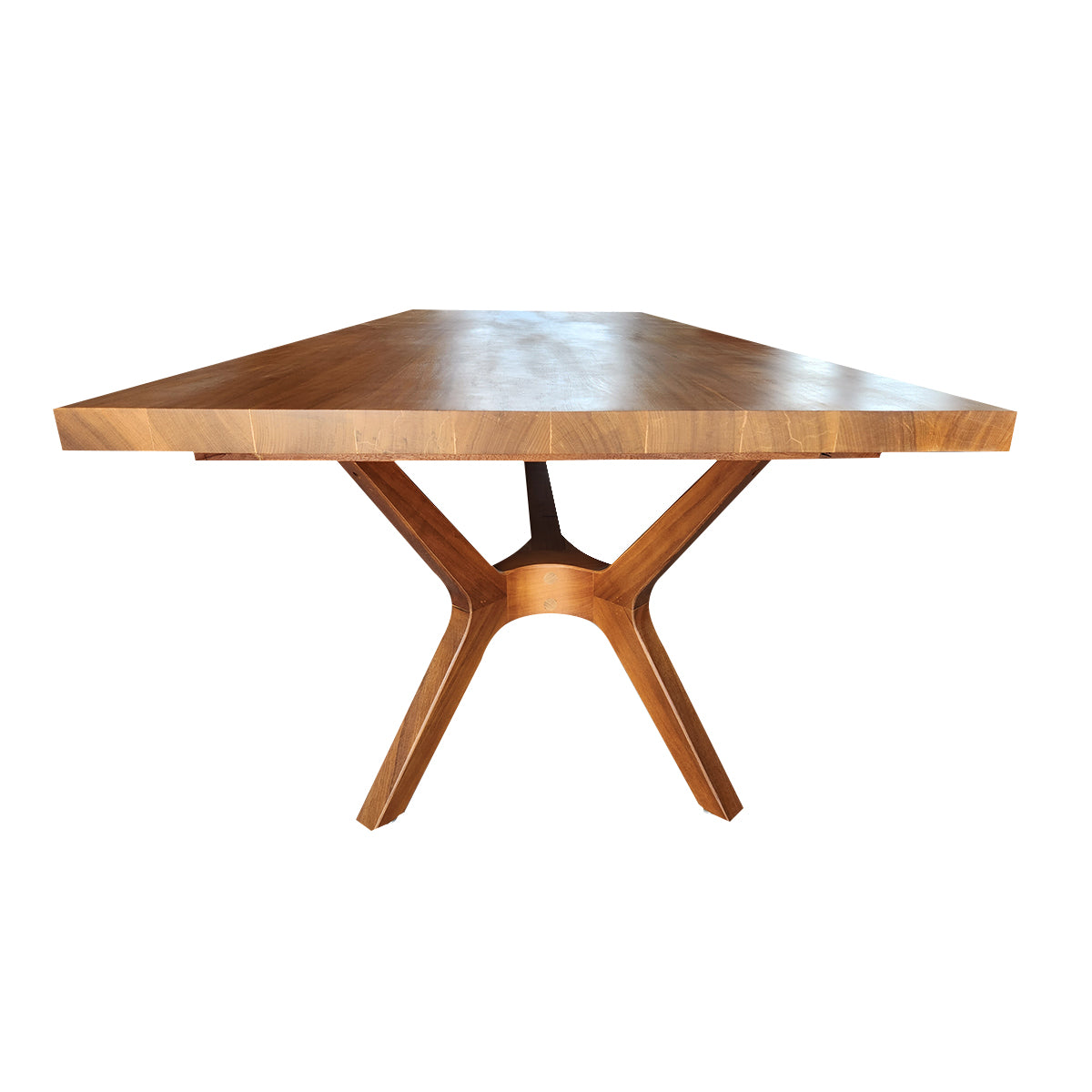 Mesa De Jantar Retangular Madeira Maciça Demolição Praia Do Forte Tampo Maciço