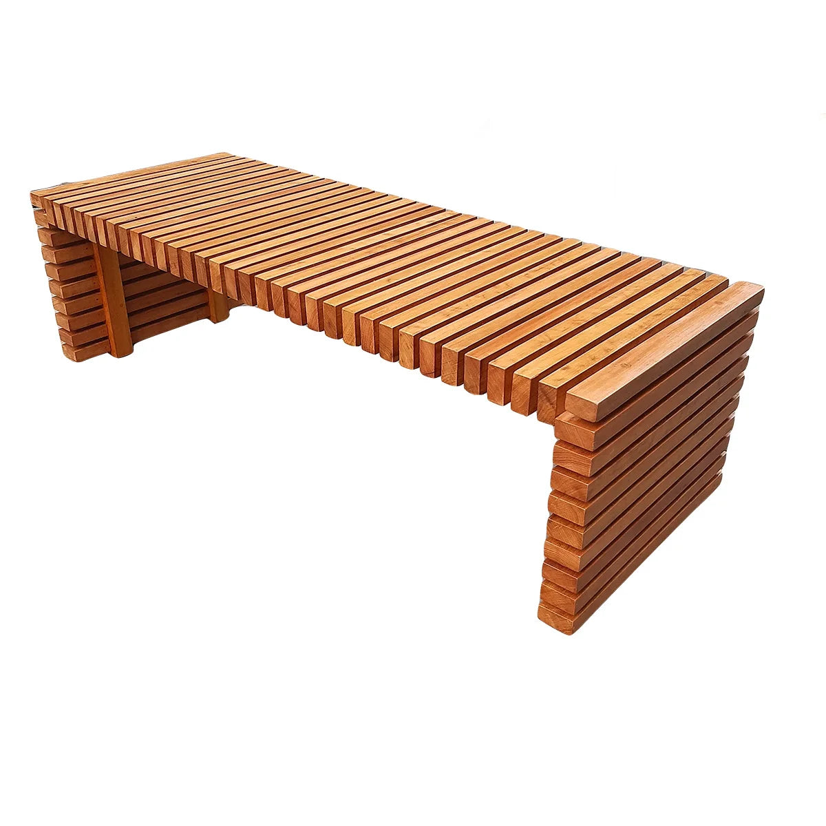 Mesa de Centro de Madeira Maciça Demolição Maragogi - Marcenaria Bicho do Mato