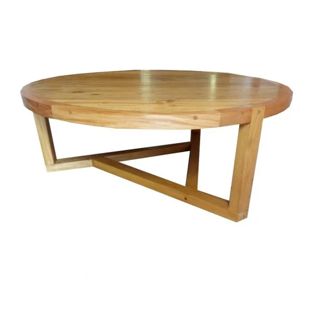 Mesa De Centro Redonda De Madeira Maciça Demolição Sergipe