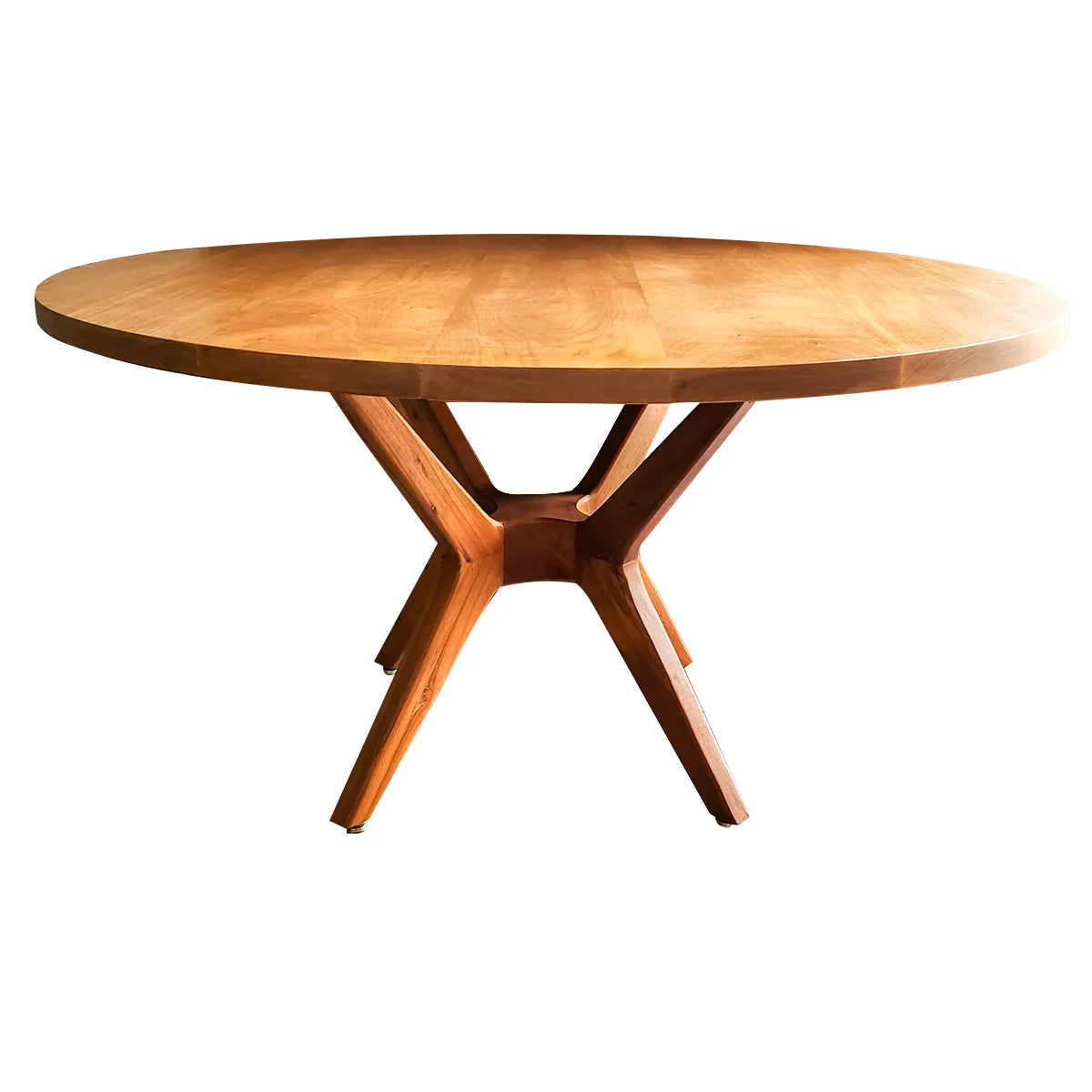 Mesa de Jantar De Madeira Maciça Demolição Praia do Forte com Tampo Borda Reta