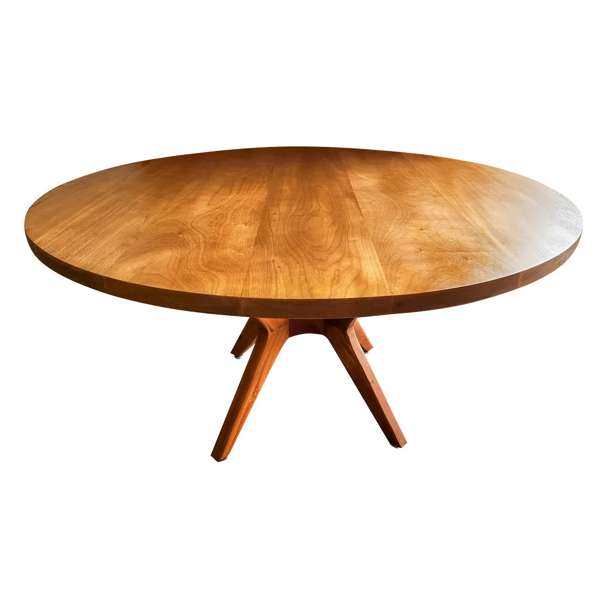 Mesa de Jantar De Madeira Maciça Demolição Praia do Forte com Tampo Borda Reta