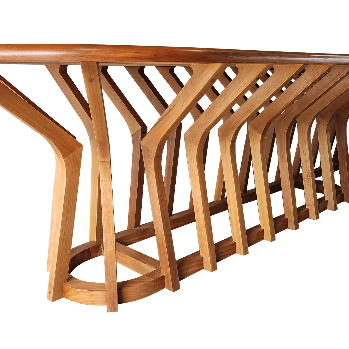 Mesa de Jantar Retangular De Madeira Maciça Demolição Jambo