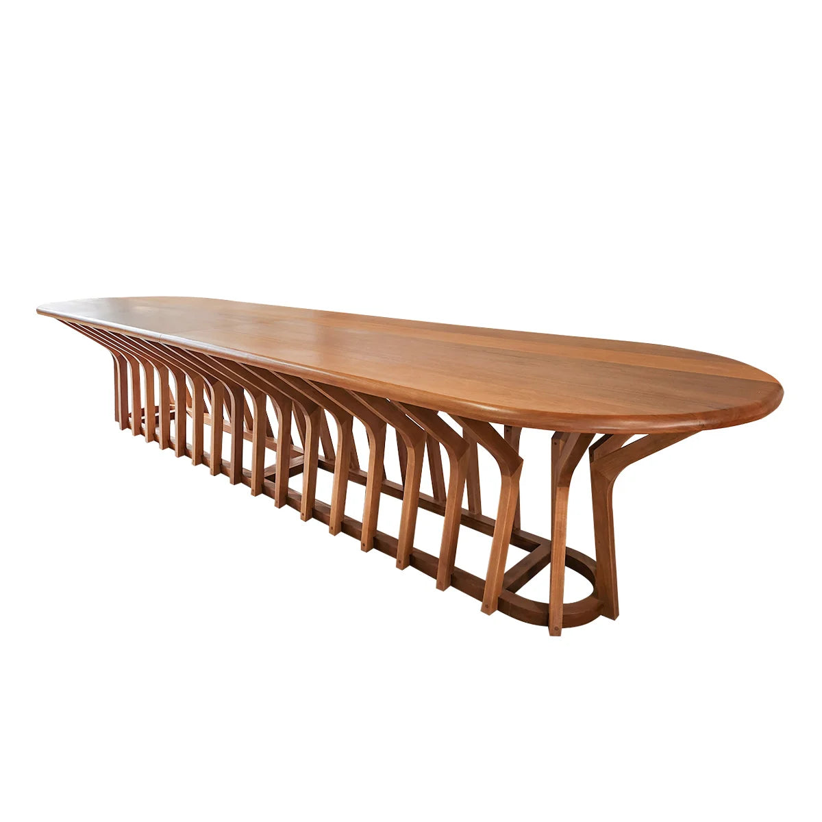 Mesa de Jantar Retangular De Madeira Maciça Demolição Jambo