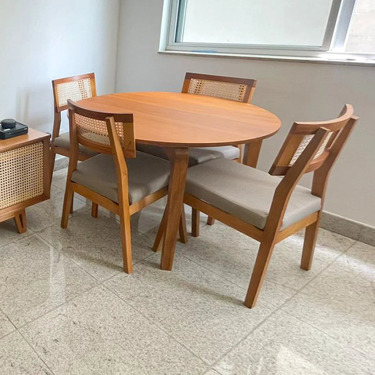 Mesa De Jantar Redonda De Madeira Maciça Demolição Pirapora