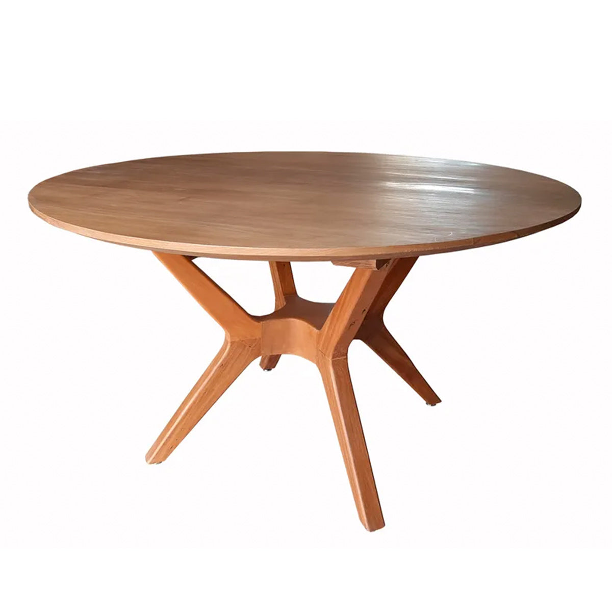 Mesa De Jantar Redonda De Madeira Maciça Demolição Praia Do Forte