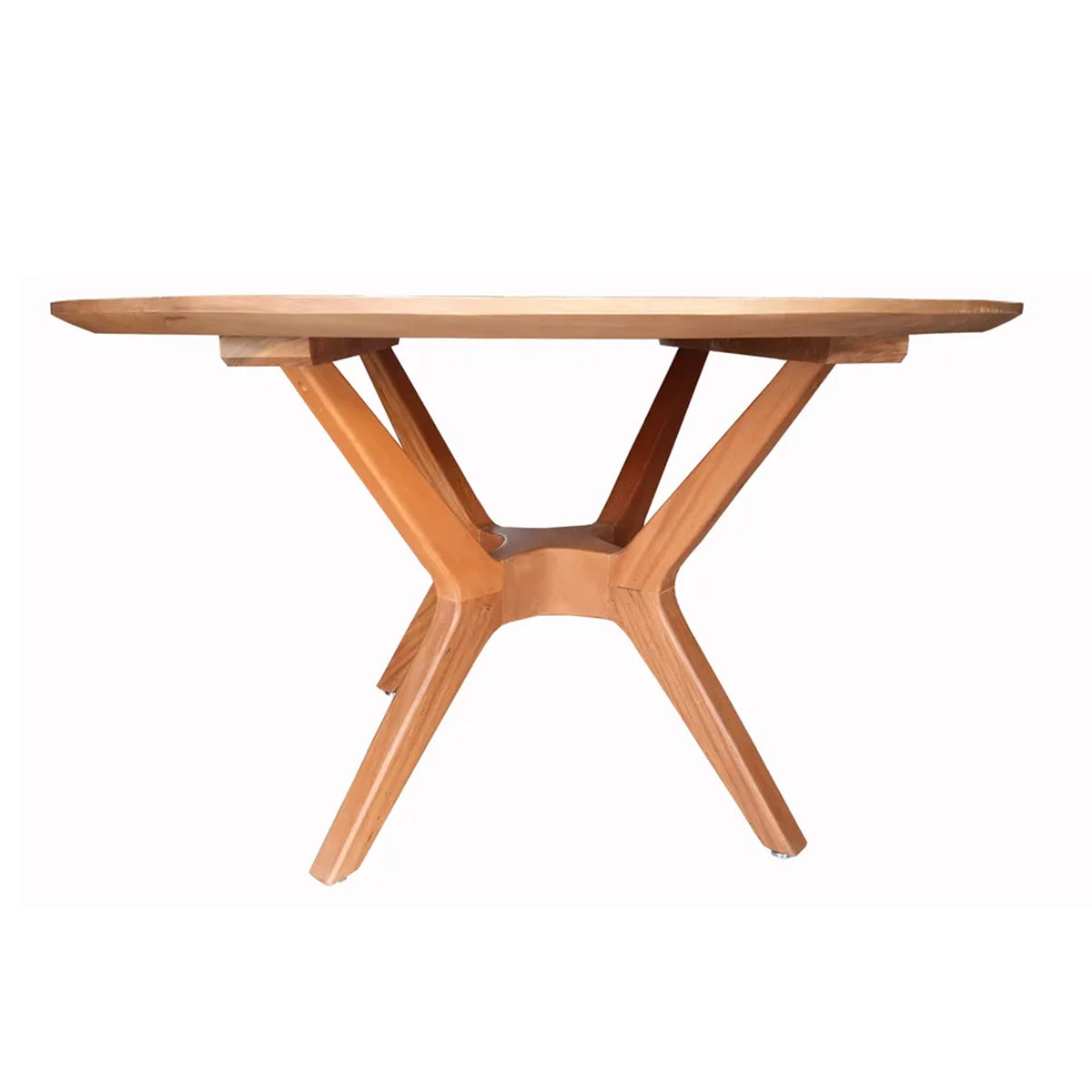 Mesa De Jantar Redonda De Madeira Maciça Demolição Praia Do Forte