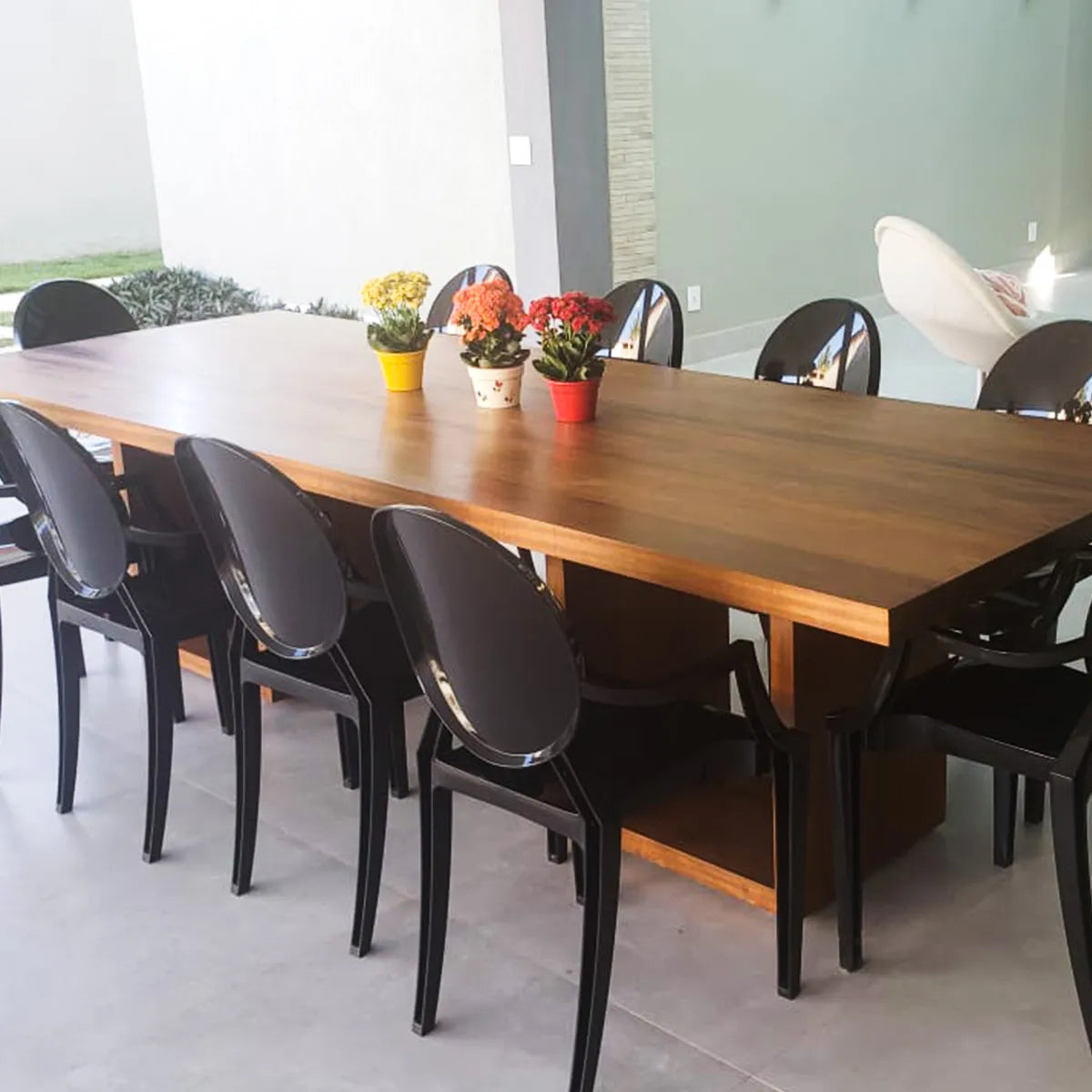 Mesa De Jantar Retangular De Madeira Maciça Demolição Fortaleza