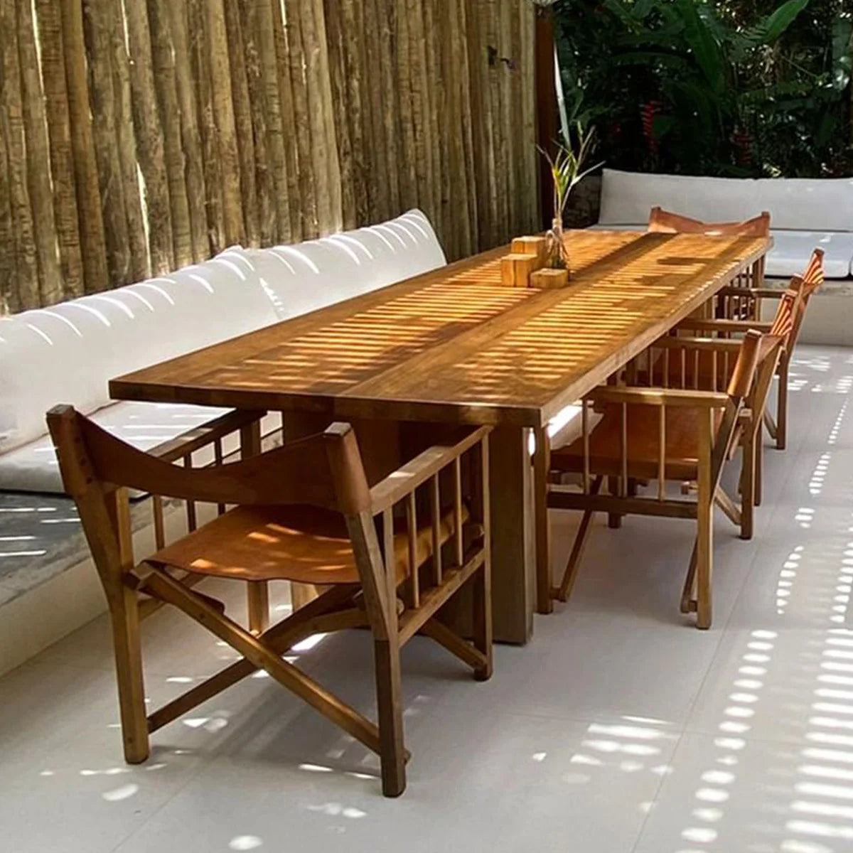 Mesa De Jantar Retangular De Madeira Maciça Demolição Santarém