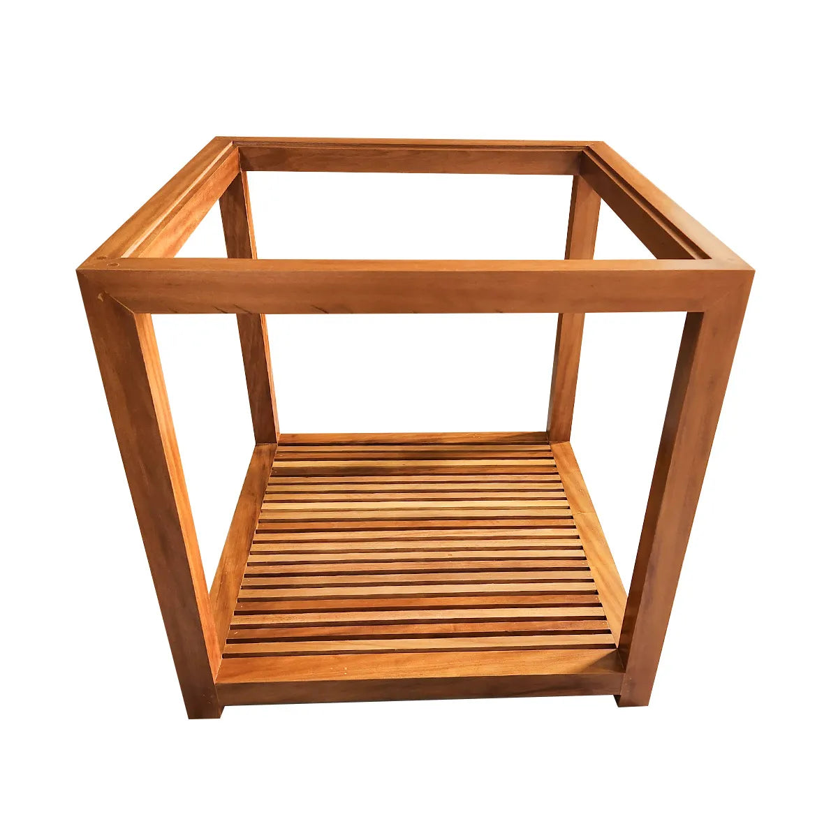 Mesa Lateral Quadrada de Madeira Maciça Demolição Londrina