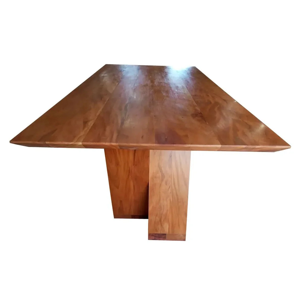 Mesa de Jantar Retangular De Madeira Maciça Demolição Iate - Marcenaria Bicho do Mato