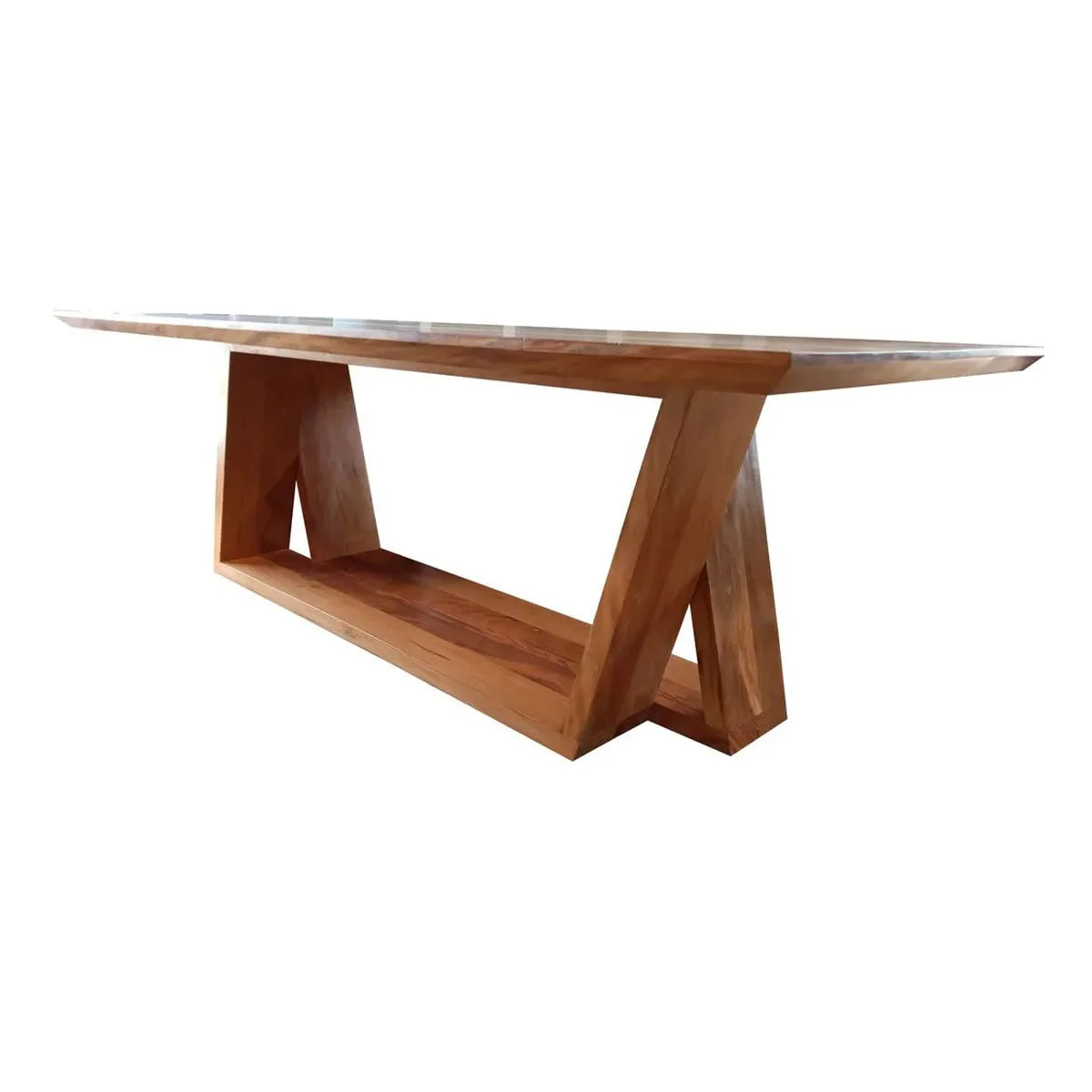 Mesa de Jantar Retangular De Madeira Maciça Demolição Iate - Marcenaria Bicho do Mato