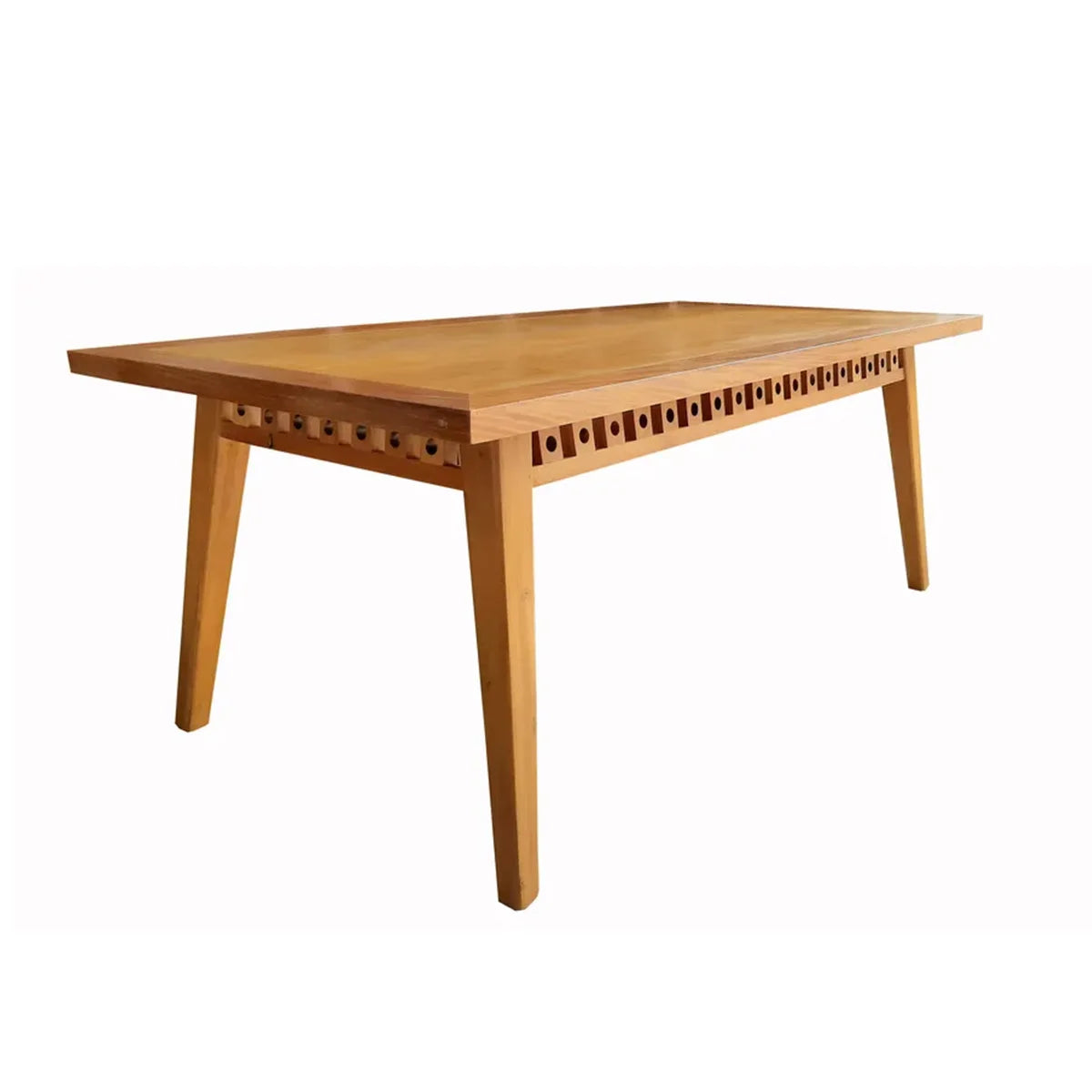 Mesa de Jantar Retangular de Madeira Maciça Demolição Ilhabela