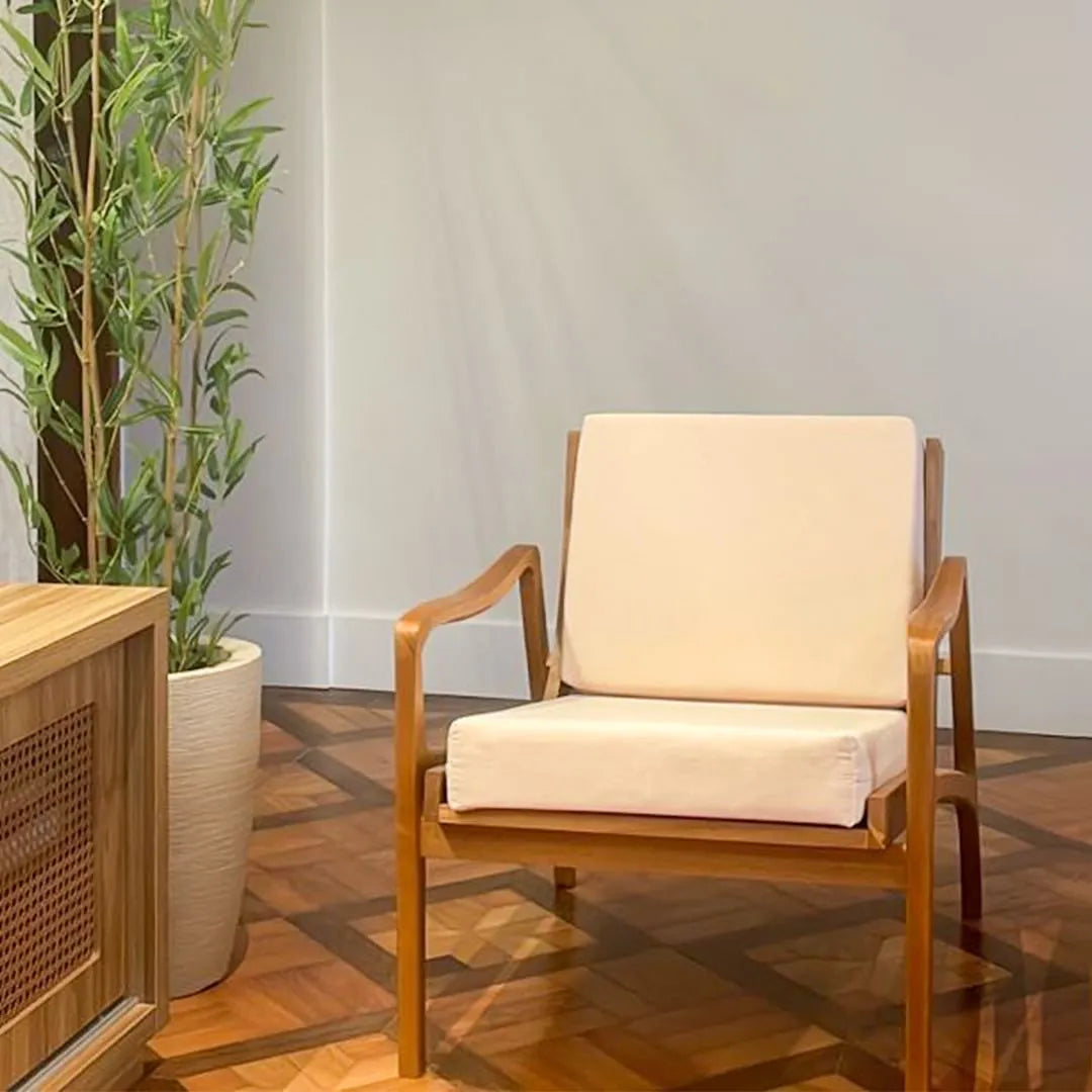 Poltrona De Madeira Maciça Demolição Morumbi Com Futons Inclusos