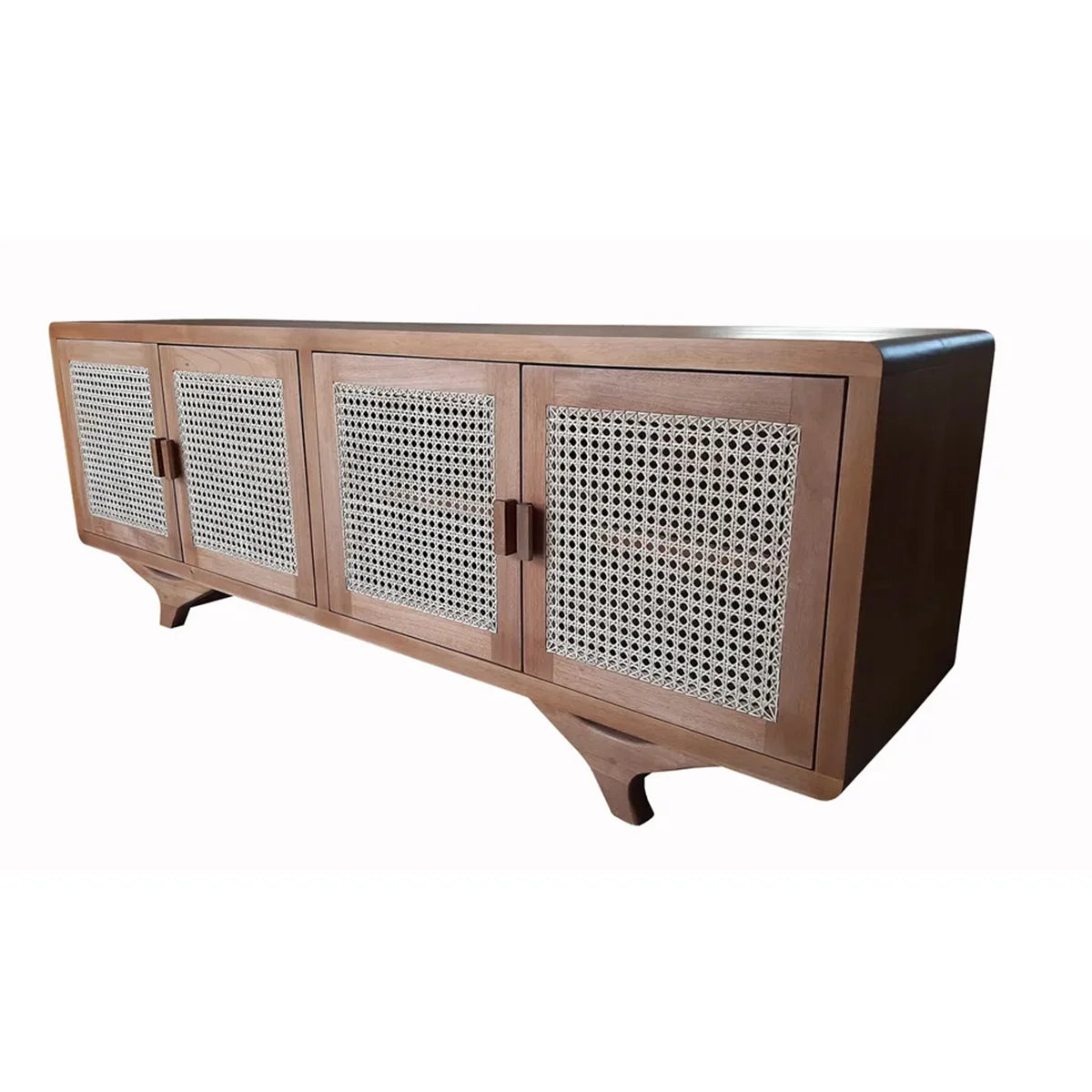 Rack De Demolição Modelo Alvorada Com Laterais Curvas E Com Palhinha Natural - Marcenaria Bicho do Mato