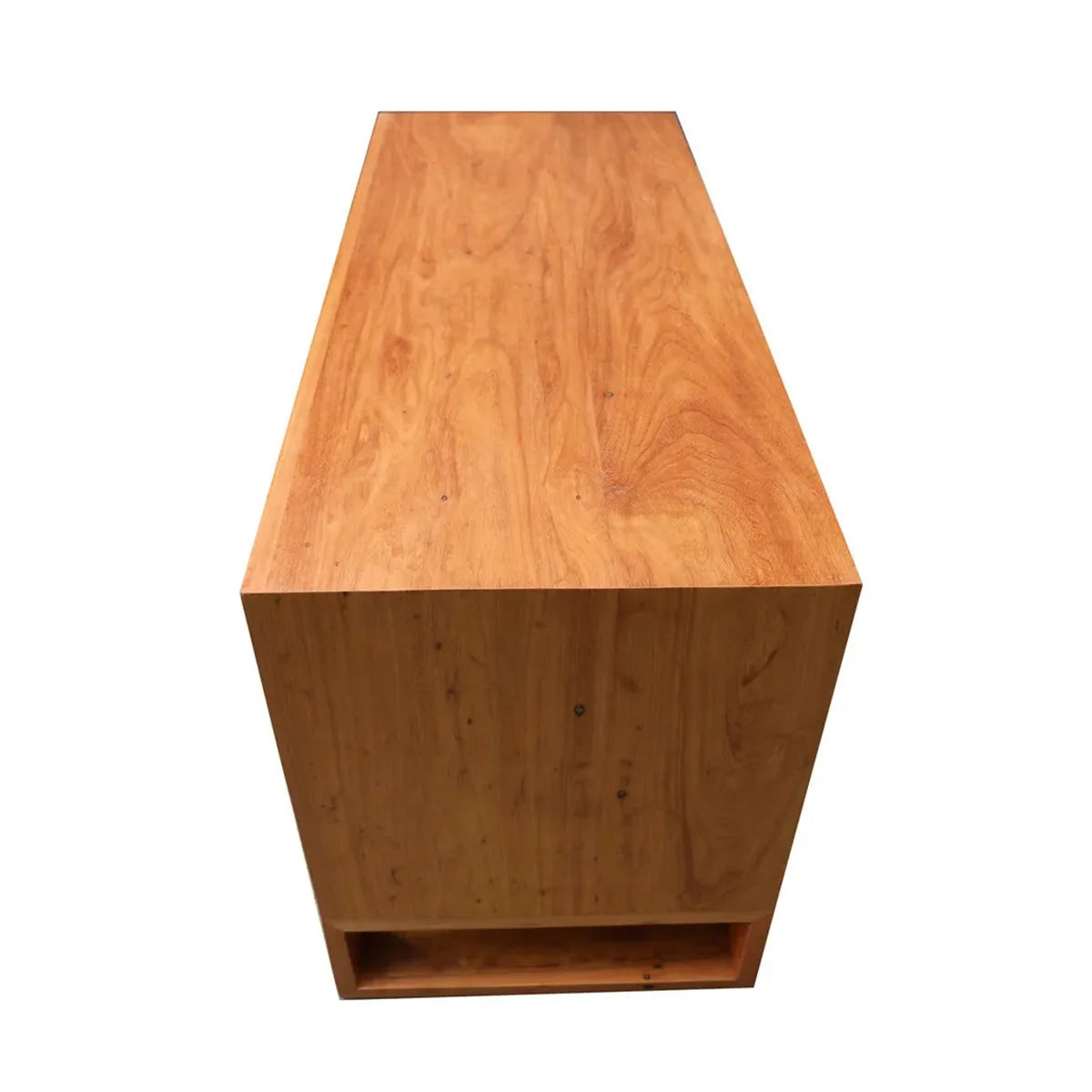 Rack de Madeira Maciça Demolição Caparaó Com Duas Gavetas E Nicho Superior - Marcenaria Bicho do Mato