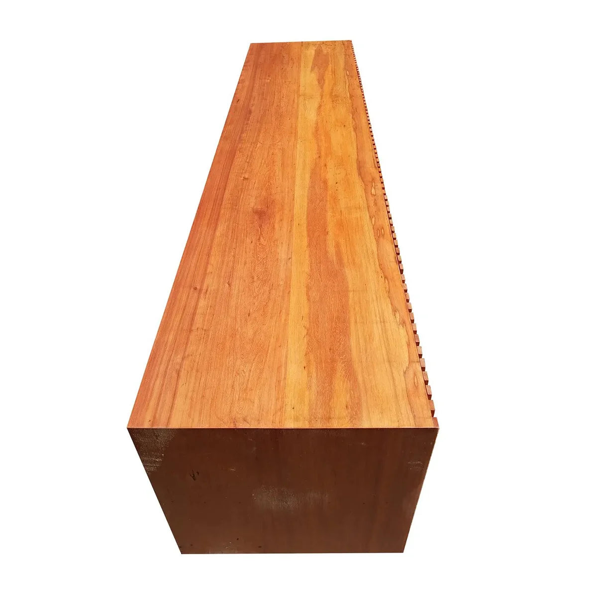 Rack De Madeira Maciça Demolição Ibirapuera Com 03 Gavetas Centrais - Marcenaria Bicho do Mato