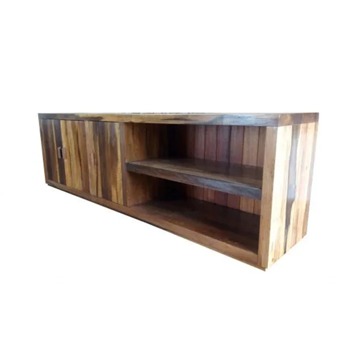 Rack De Madeira Maciça Demolição Viçosa Com 02 Armários E 04 Portas