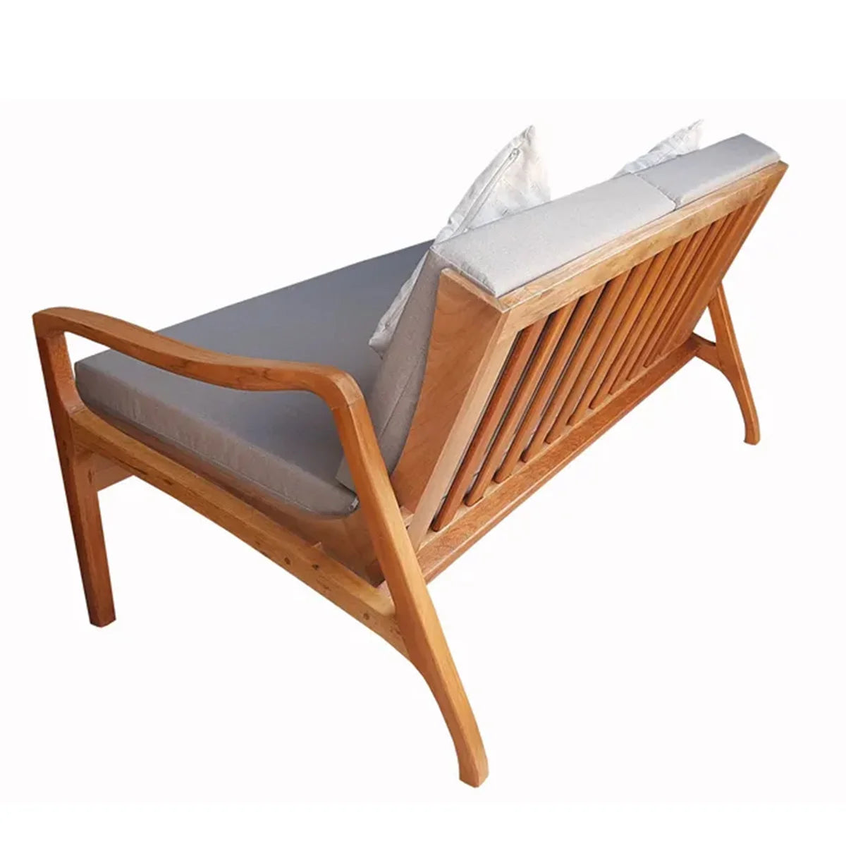 Sofá De Madeira Maciça Demolição Morumbi Com Futon - Marcenaria Bicho do Mato