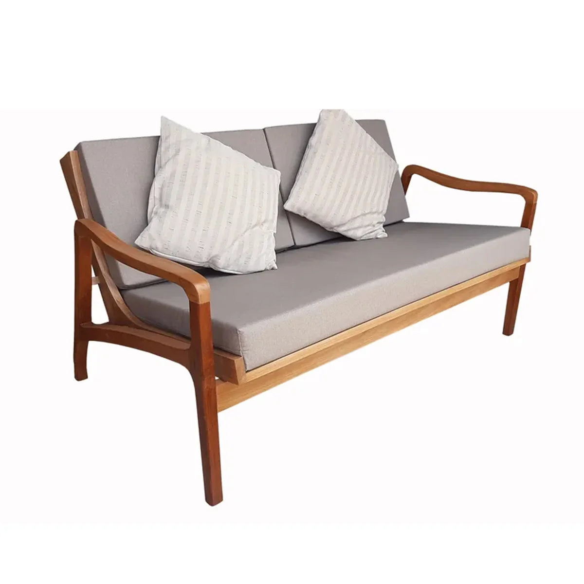 Sofá De Madeira Maciça Demolição Morumbi Com Futon - Marcenaria Bicho do Mato