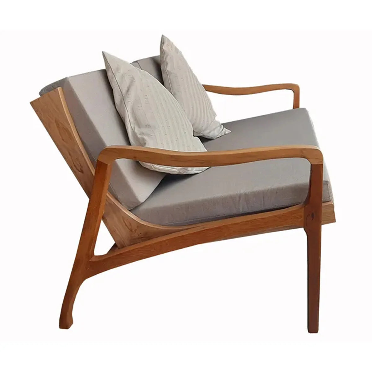 Sofá De Madeira Maciça Demolição Morumbi Com Futon - Marcenaria Bicho do Mato