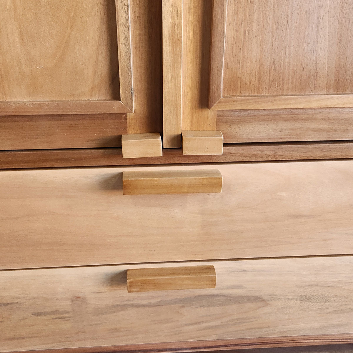 Armário de madeira maciça Retrô com 02 portas