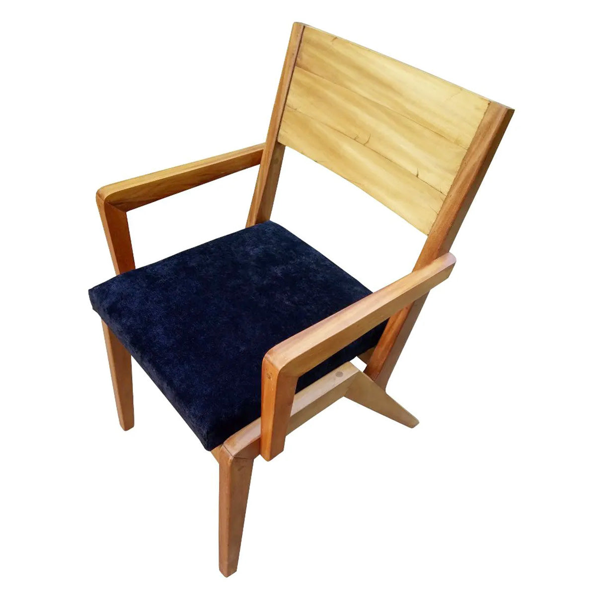 Cadeira De Madeira Maciça Colibri Com Assento Estofado