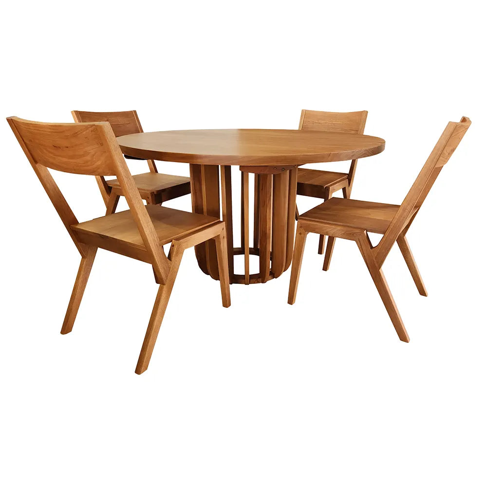 Conjunto mesa de jantar Catavento + cadeiras Colibri