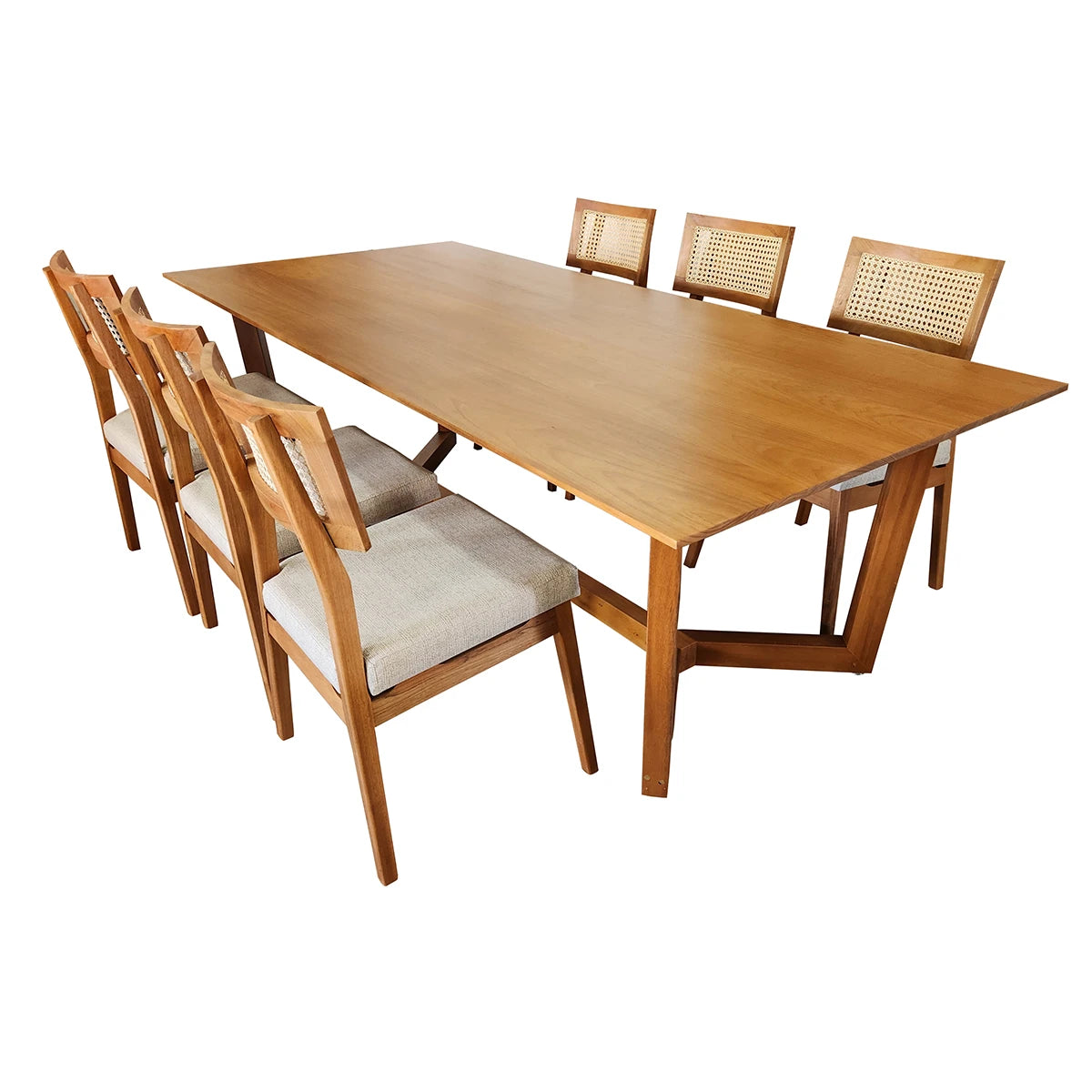 Conjunto mesa de jantar Campinas + Cadeiras Corumbau