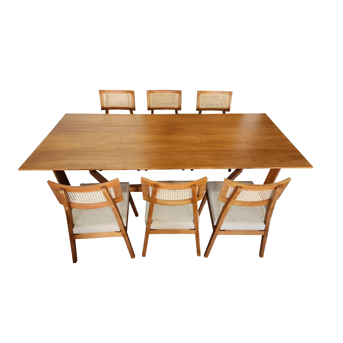 Conjunto mesa de jantar Campinas + Cadeiras Corumbau