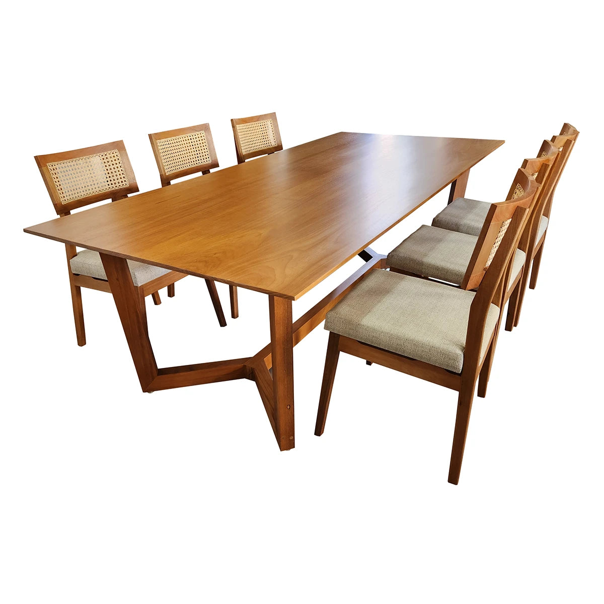 Conjunto mesa de jantar Campinas + Cadeiras Corumbau