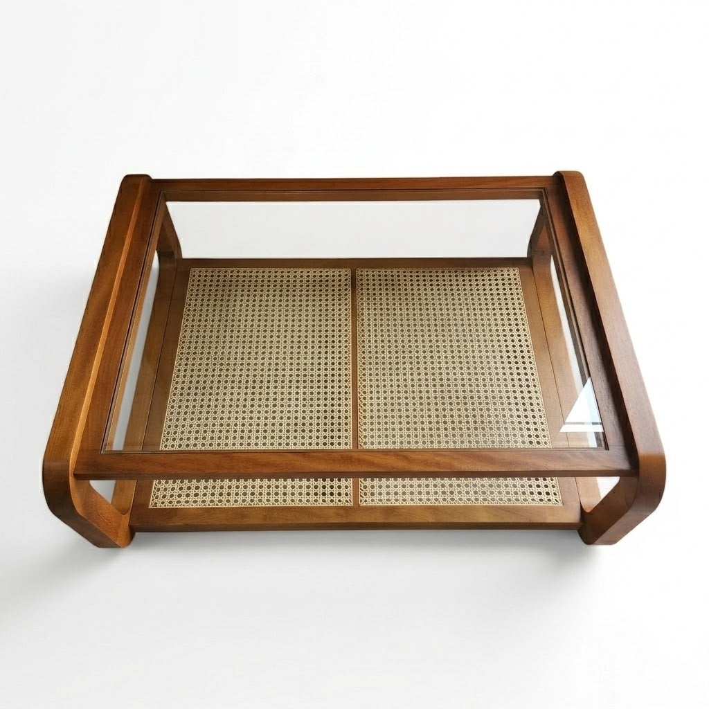 Mesa de Centro Joinville detalhe Palha Indiana